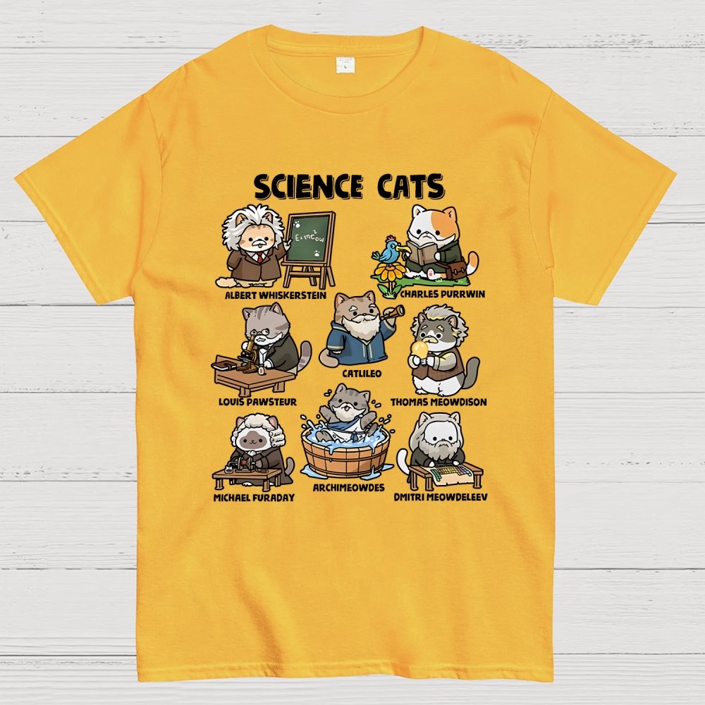 Science Cats Geek T-Shirt