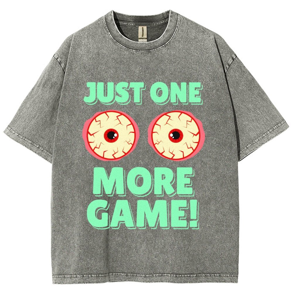 One More Game  Vintage Distressed T-shirt