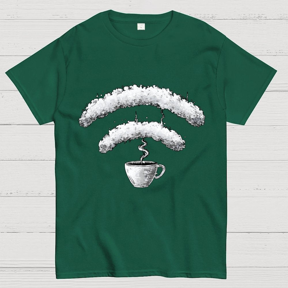Connected Through Caffeine Geek T-Shirt