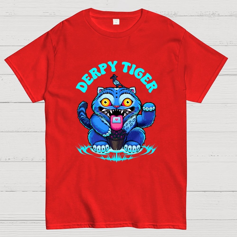 Derpy Tiger Geek T-Shirt