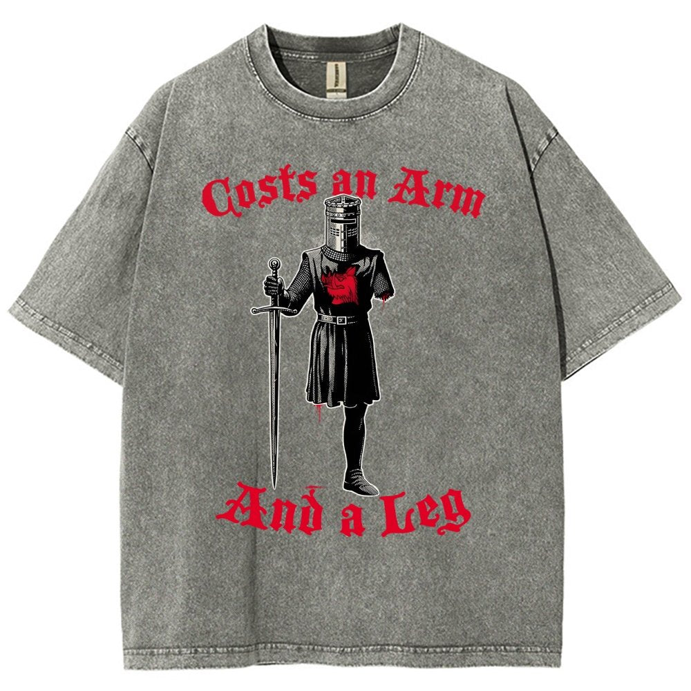 Black Knight Debt Vintage Distressed T-shirt