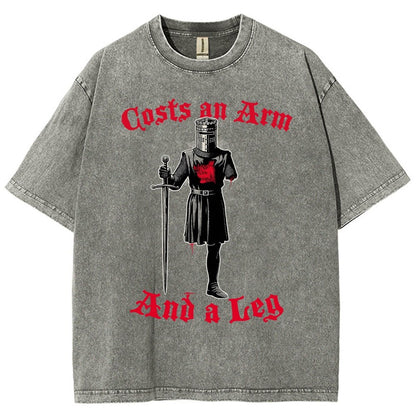 Black Knight Debt Vintage Distressed T-shirt