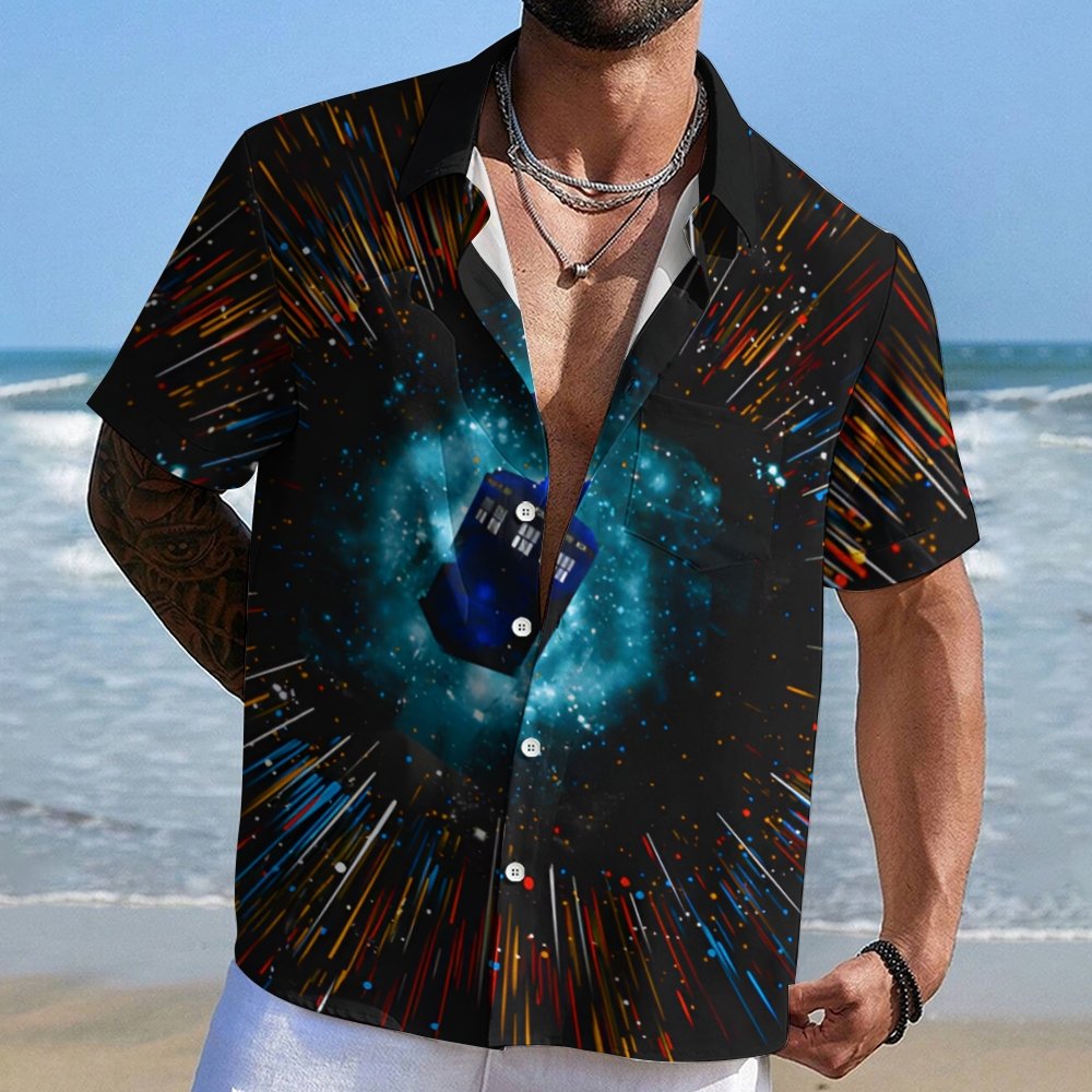 Blue Box Geek Hawaiian Shirt