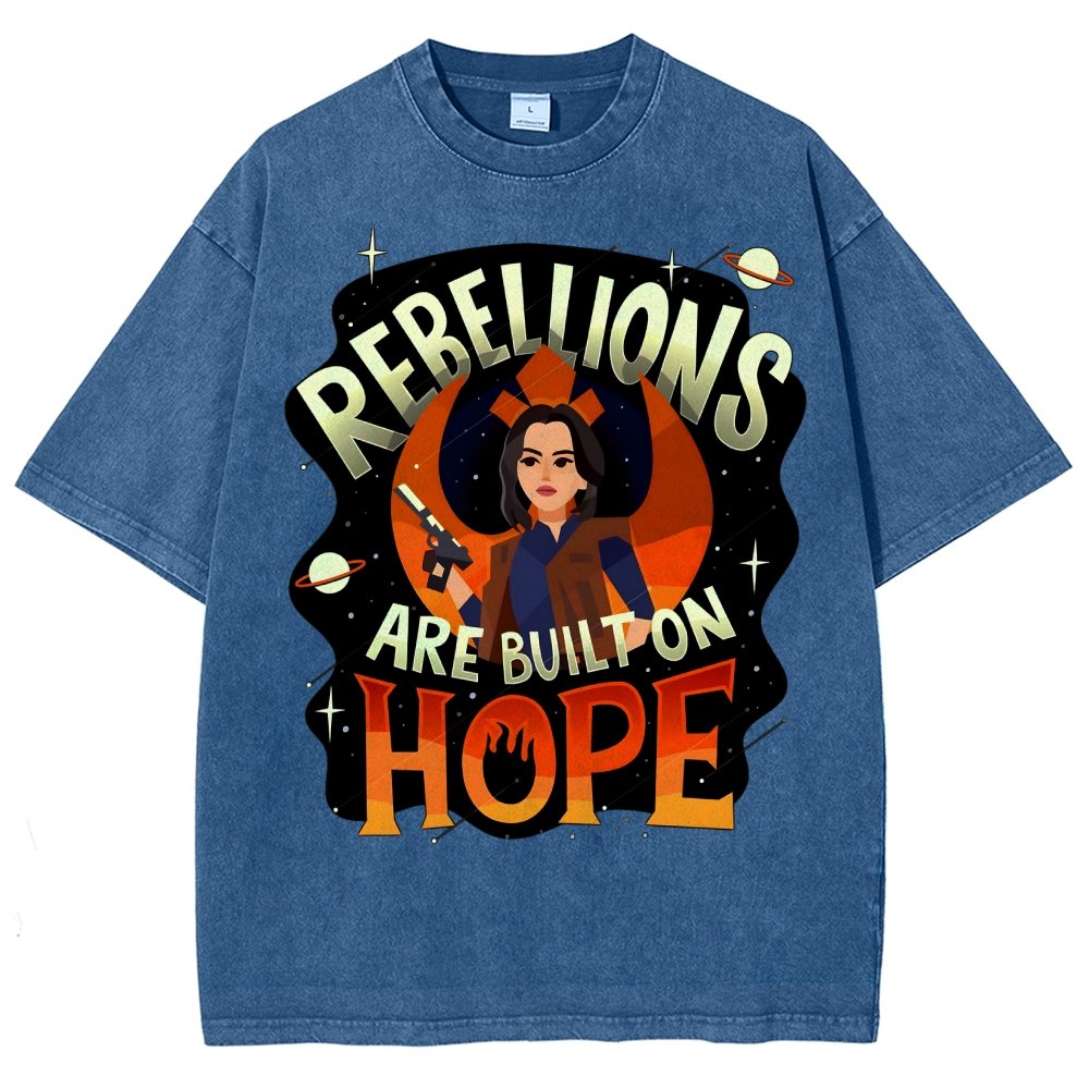 Rebellions Are Built on Hope Vintage Distressed T-shirt