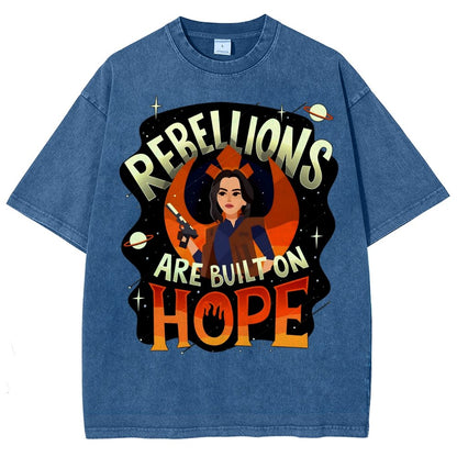 Rebellions Are Built on Hope Vintage Distressed T-shirt