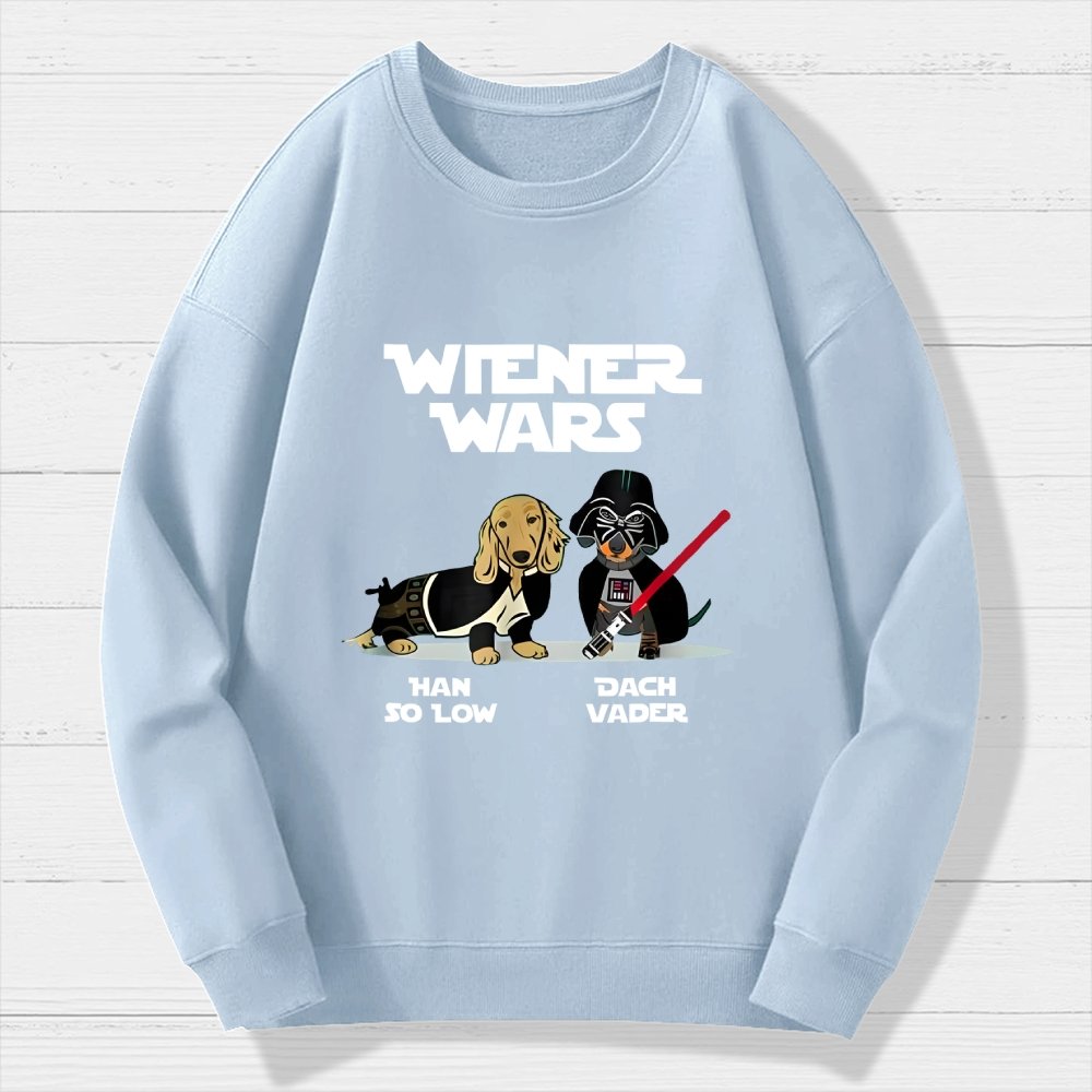 Wiener Wars Funny Dachshund Geek Cotton Sweatshirt