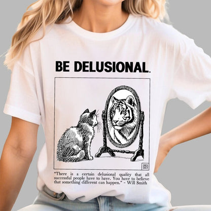 Tiger in the Mirror - Believe First, Then Become Geek T-Shirt