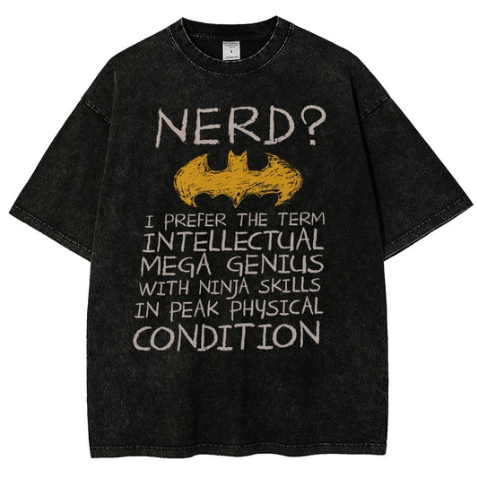 Nerd? A Genius With Extraordinary Intelligence Vintage Distressed T-shirt