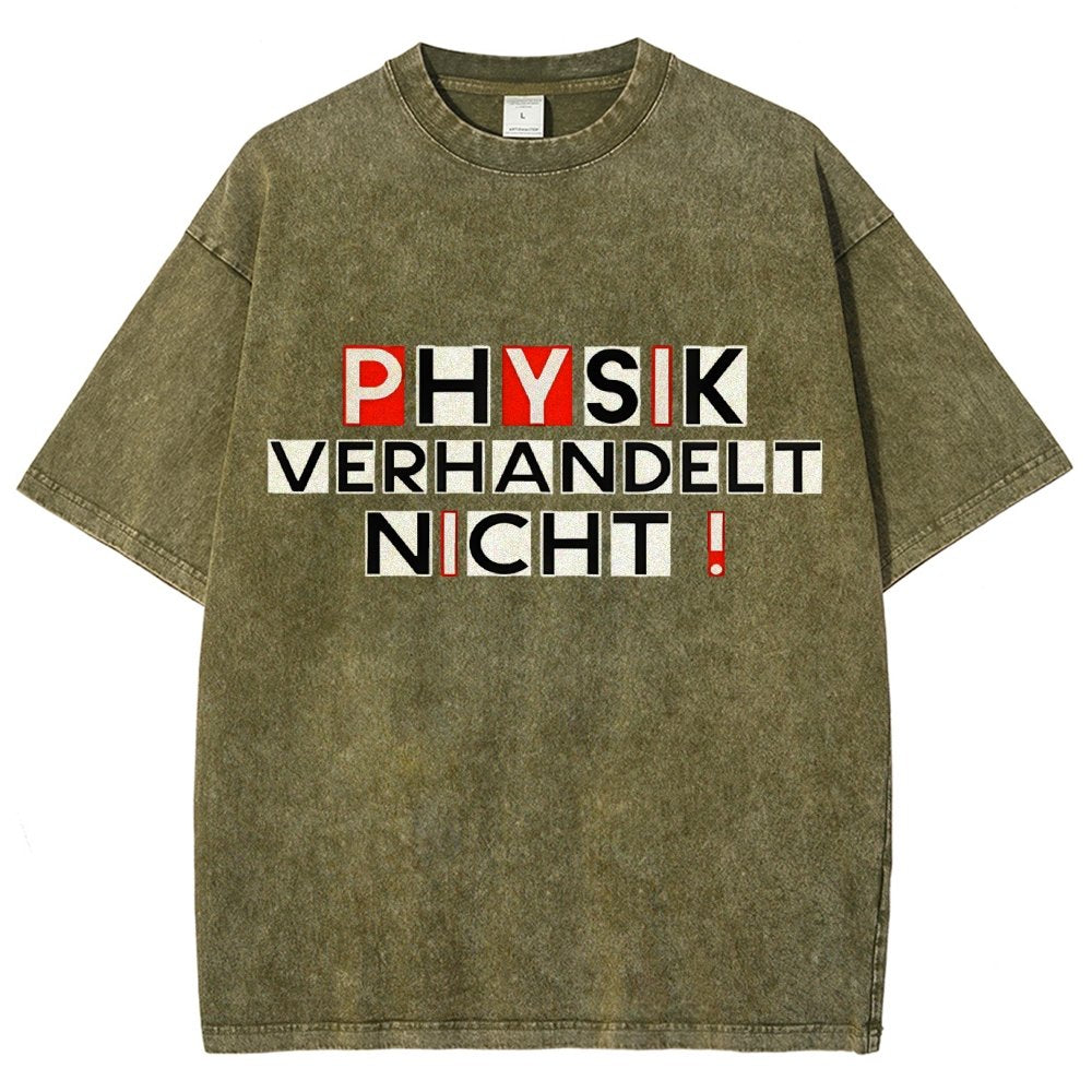 Physik verhandelt nicht Vintage Distressed T-shirt