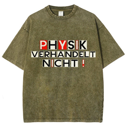 Physik verhandelt nicht Vintage Distressed T-shirt