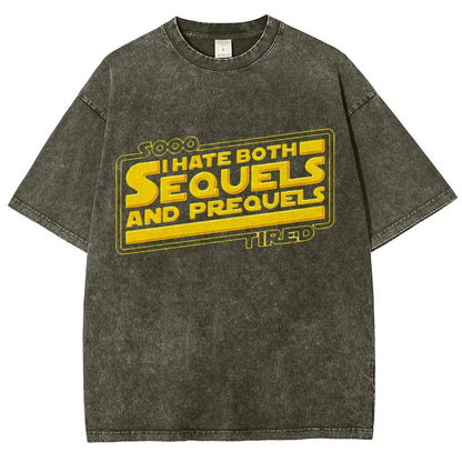 I Hate Sequels Vintage Distressed T-shirt