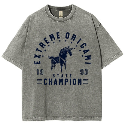 Extreme Origami Champ Vintage Distressed T-shirt