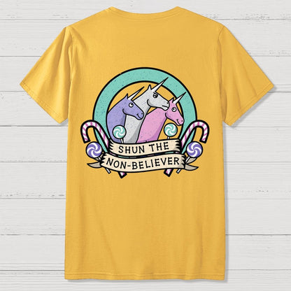 Shun the Non-Believer Back Printing Geek T-Shirt
