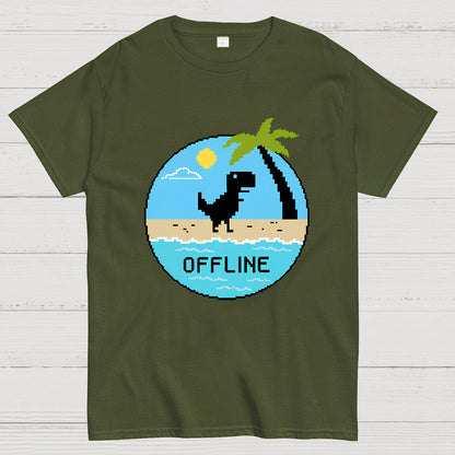 Dinosaur Offline Nerdy T-Shirt