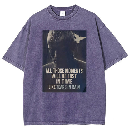 Like Tears in the Rain Vintage Distressed T-shirt