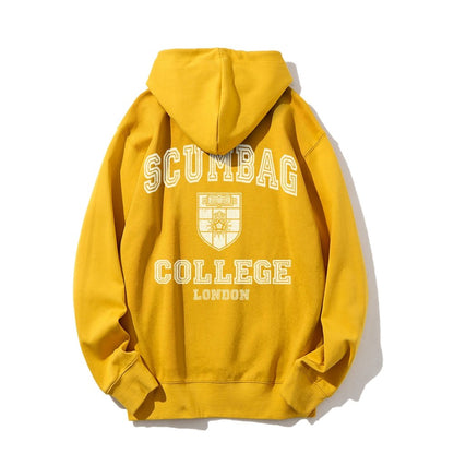 Scumbag College Unisex Printed Back Unisex Cotton Hoodie