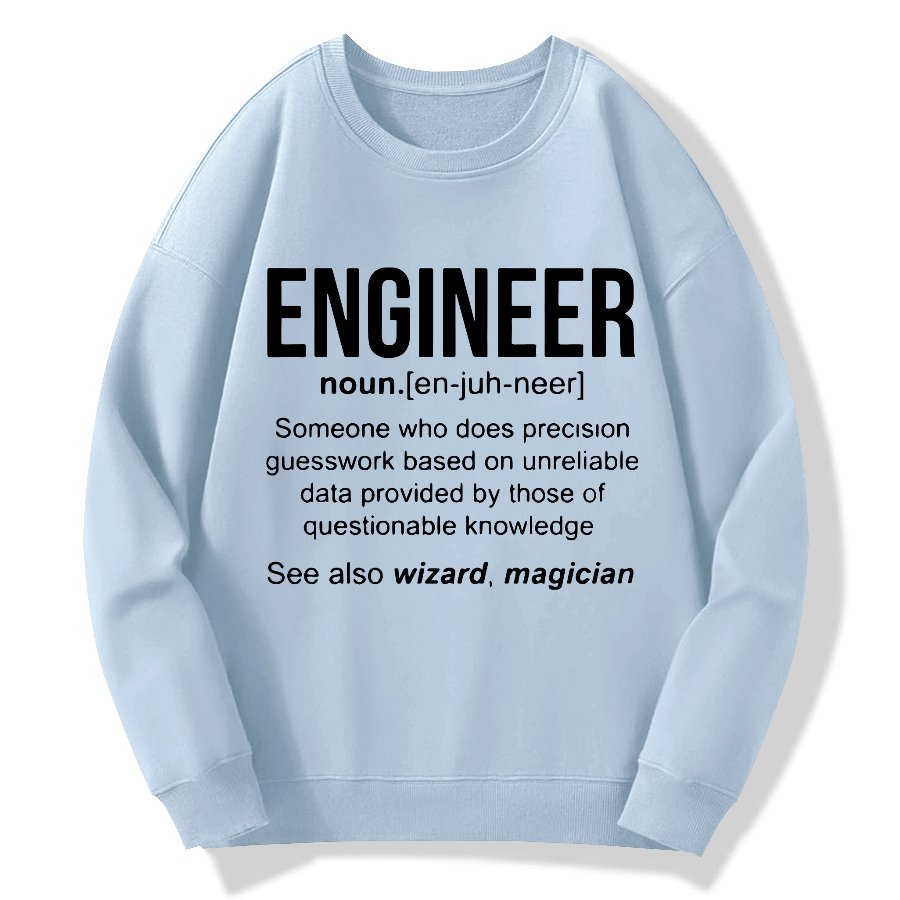 Engineer Geek Cotton Sweatshirt
