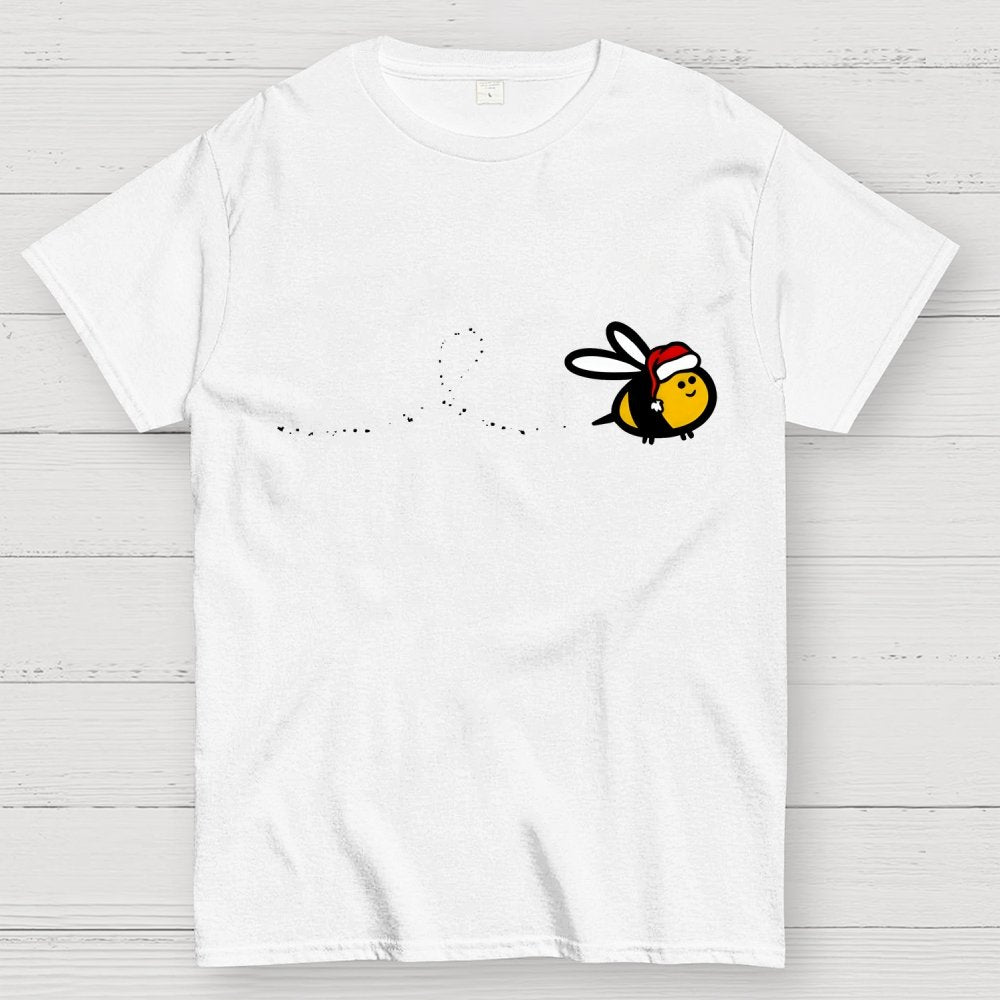 Minimal Christmas Bee Geek T-Shirt