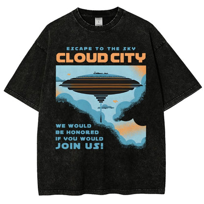 Sky City Vintage Distressed T-shirt