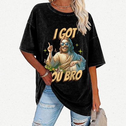 I Got You Bro , Funny Vintage Distressed T-shirt