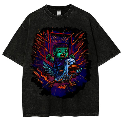 What the Cluck Vintage Distressed T-shirt