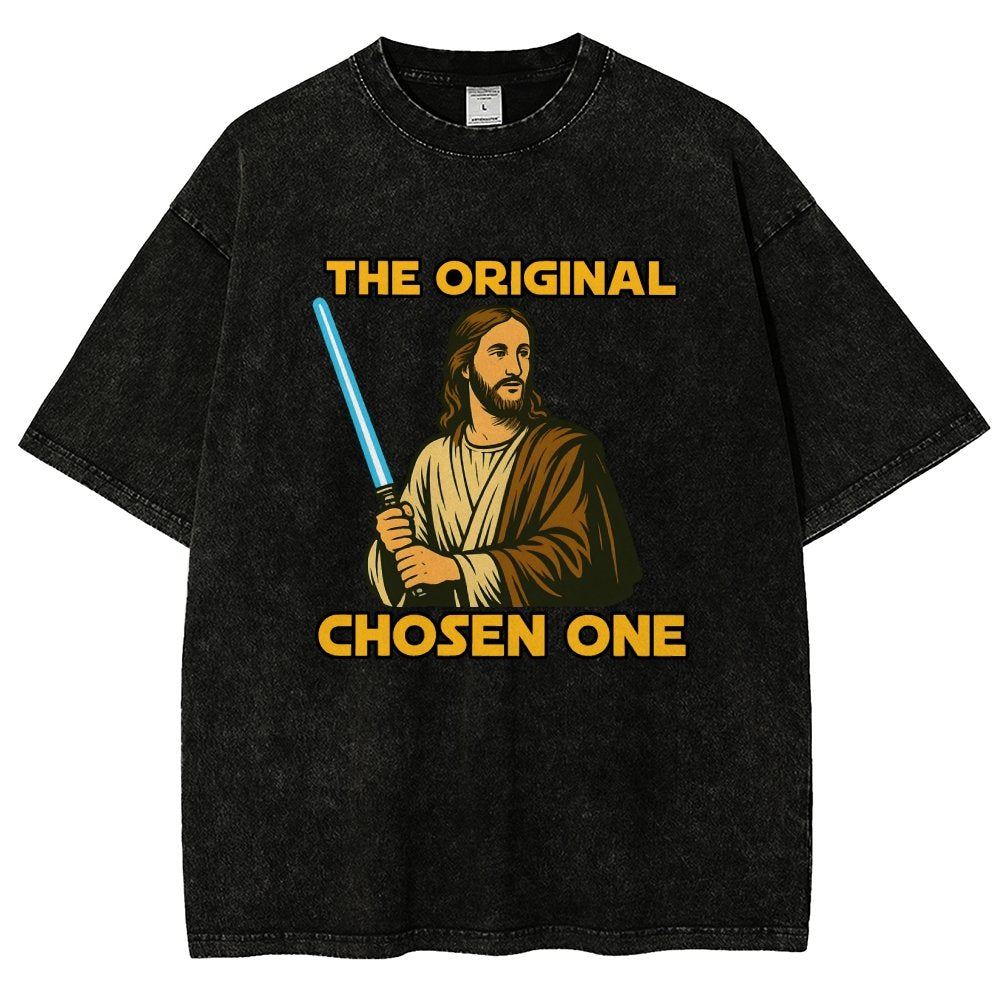 Jesus Christ The Original Chosen One Vintage Distressed T-shirt