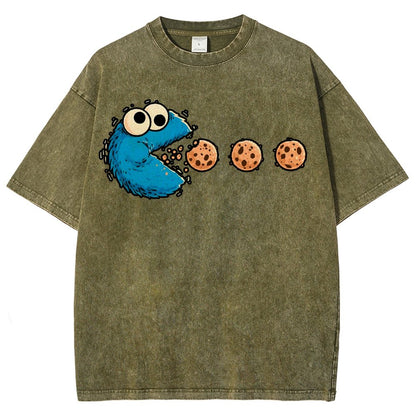 NomNom-Cookie Adventure Vintage Distressed T-shirt