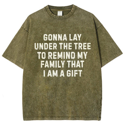 Crazy Dog Womens Funny Sarcastic Humor Christmas Vintage Distressed T-shirt