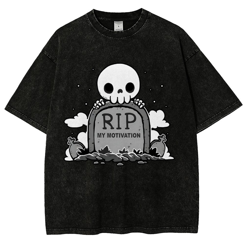 Rip My Motivation Vintage Distressed T-shirt