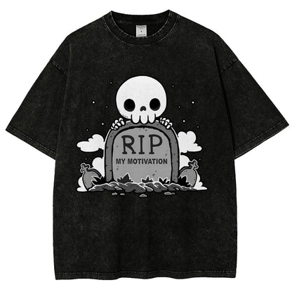 Rip My Motivation Vintage Distressed T-shirt
