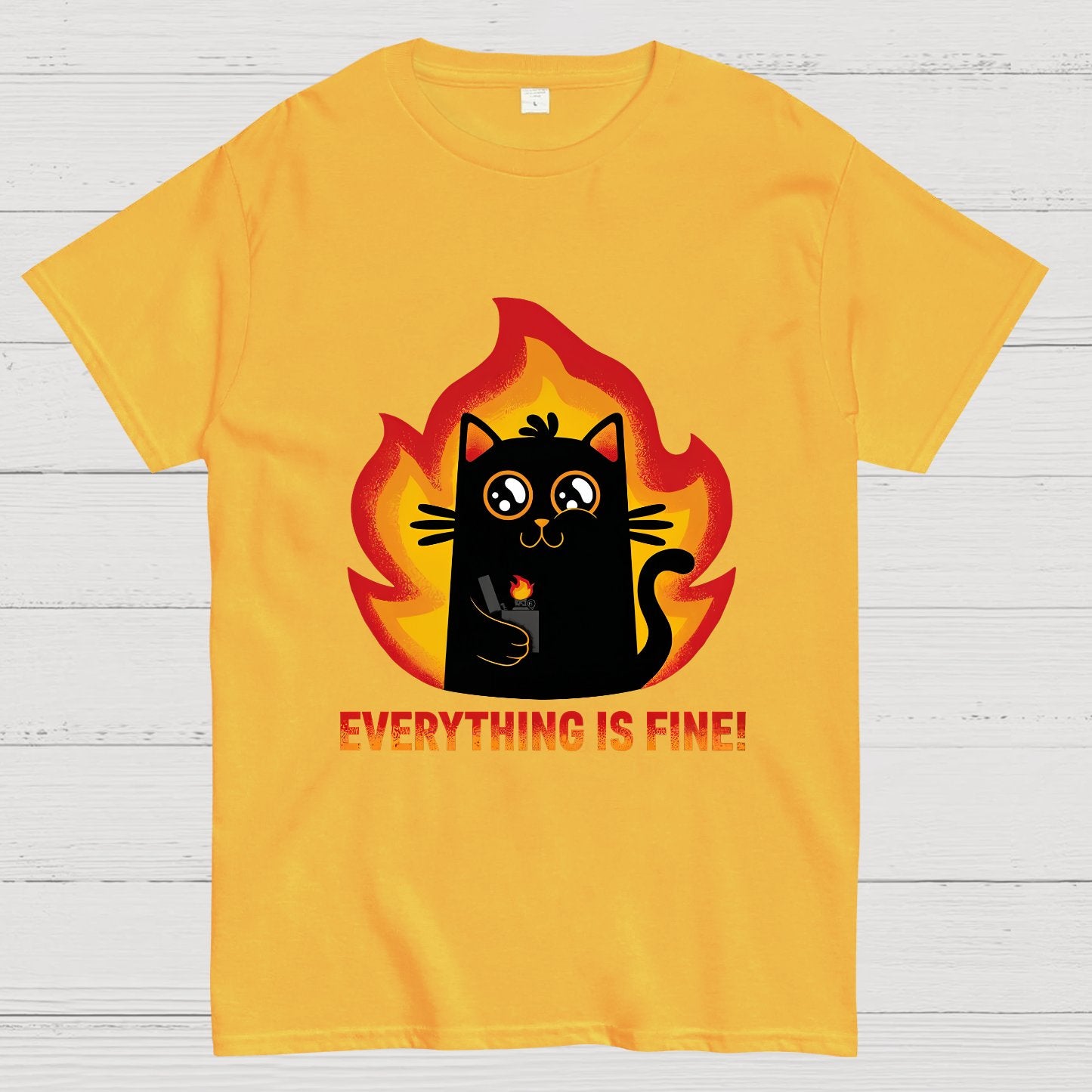 Everything Is Fine Geek T-Shirt