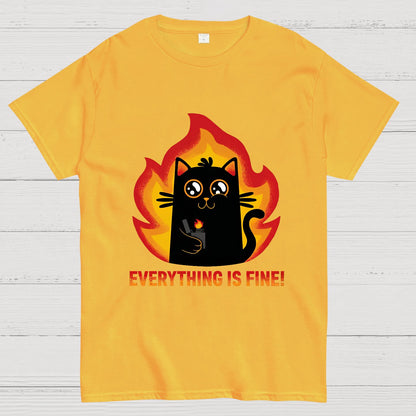 Everything Is Fine Geek T-Shirt
