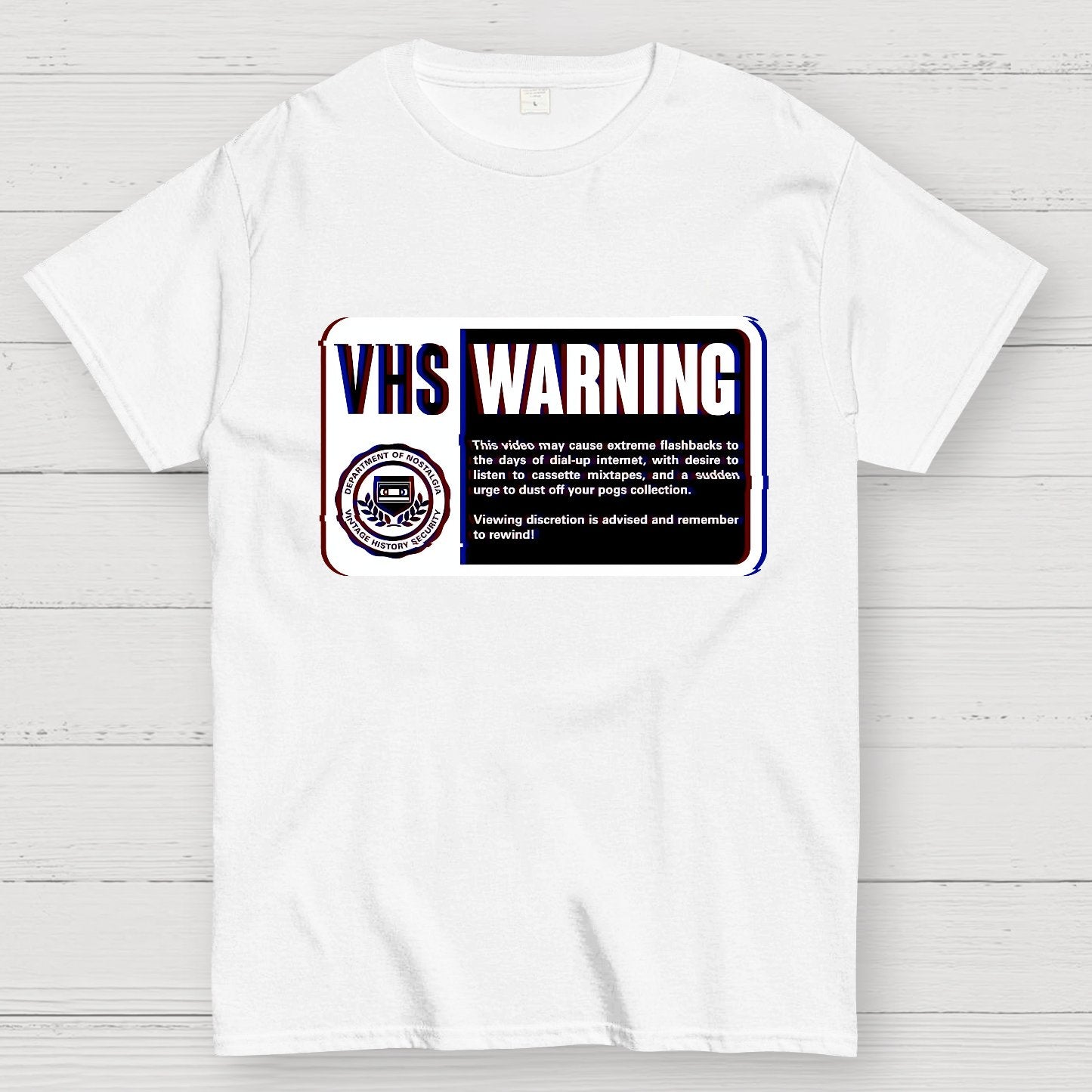 VHS Nostalgia Warning Buy Now Geek T-Shirt