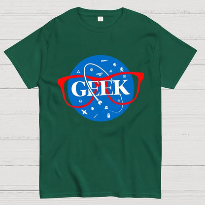 Nerdy Space Patch Geek T-Shirt