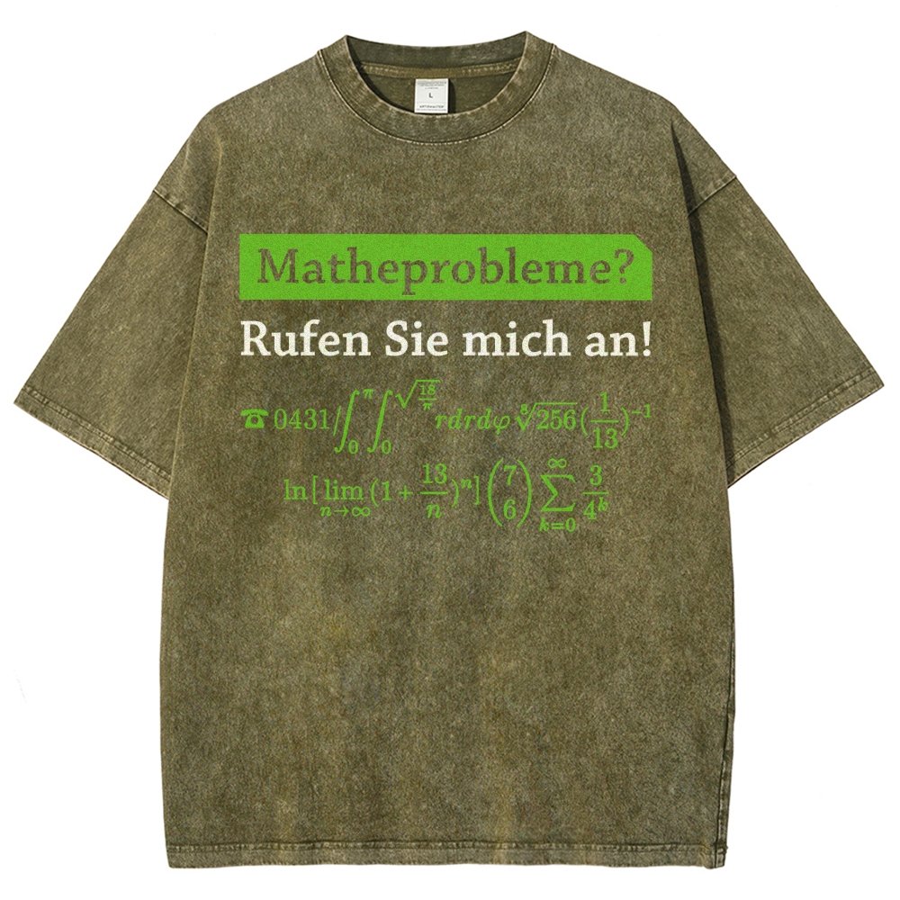 Funny Word Matheprobleme Vintage Distressed T-shirt