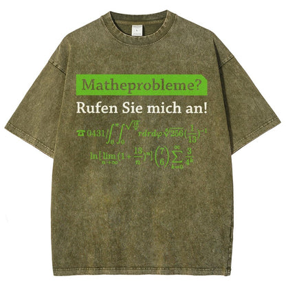 Funny Word Matheprobleme Vintage Distressed T-shirt