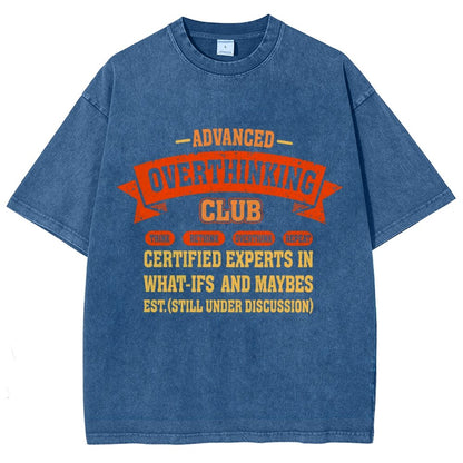 Overthinking Mode ON! Vintage Distressed T-shirt
