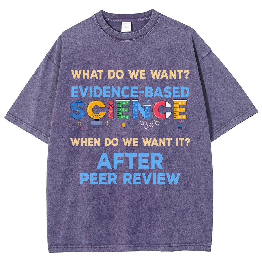 We want evidence-based Science Vintage Distressed T-shirt