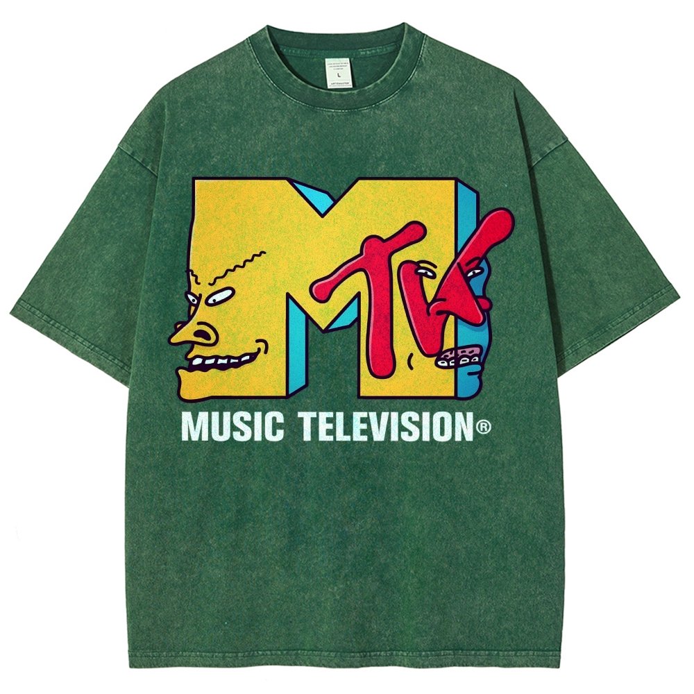 Music Television Vintage Distressed T-shirt