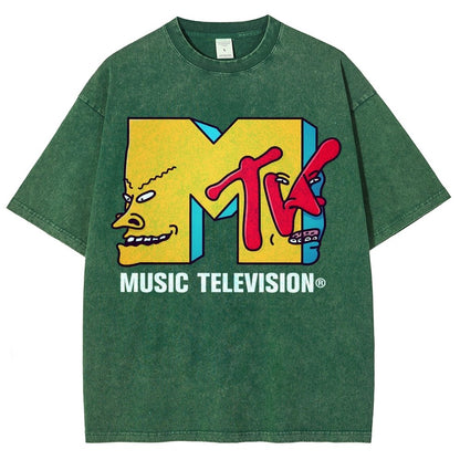 Music Television Vintage Distressed T-shirt