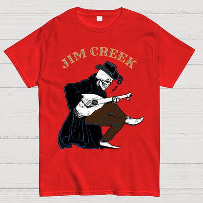 Jim Creek, Skeleton Play Guitar Unisex Geek T-Shirt