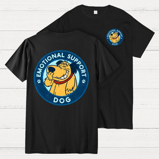 Dog Support Or Not? Front And Back Printing Geek T-Shirt