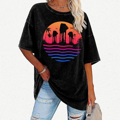 Escape The Summer Vintage Distressed T-shirt