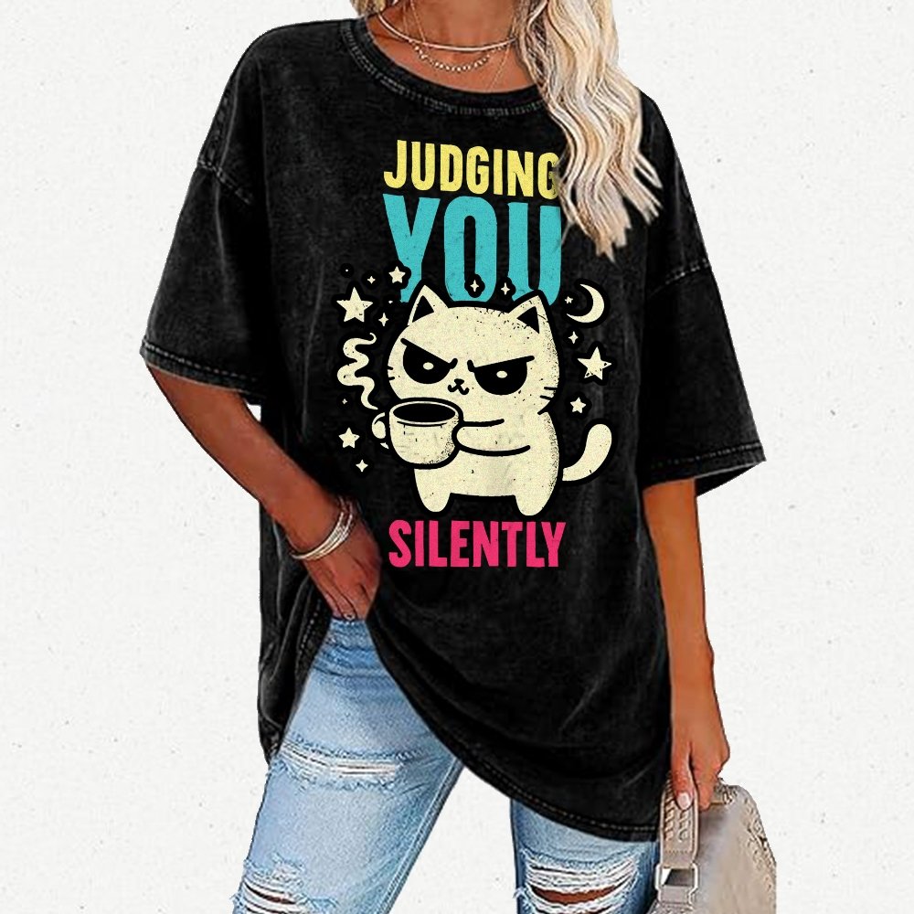 Judging You Vintage Distressed T-shirt
