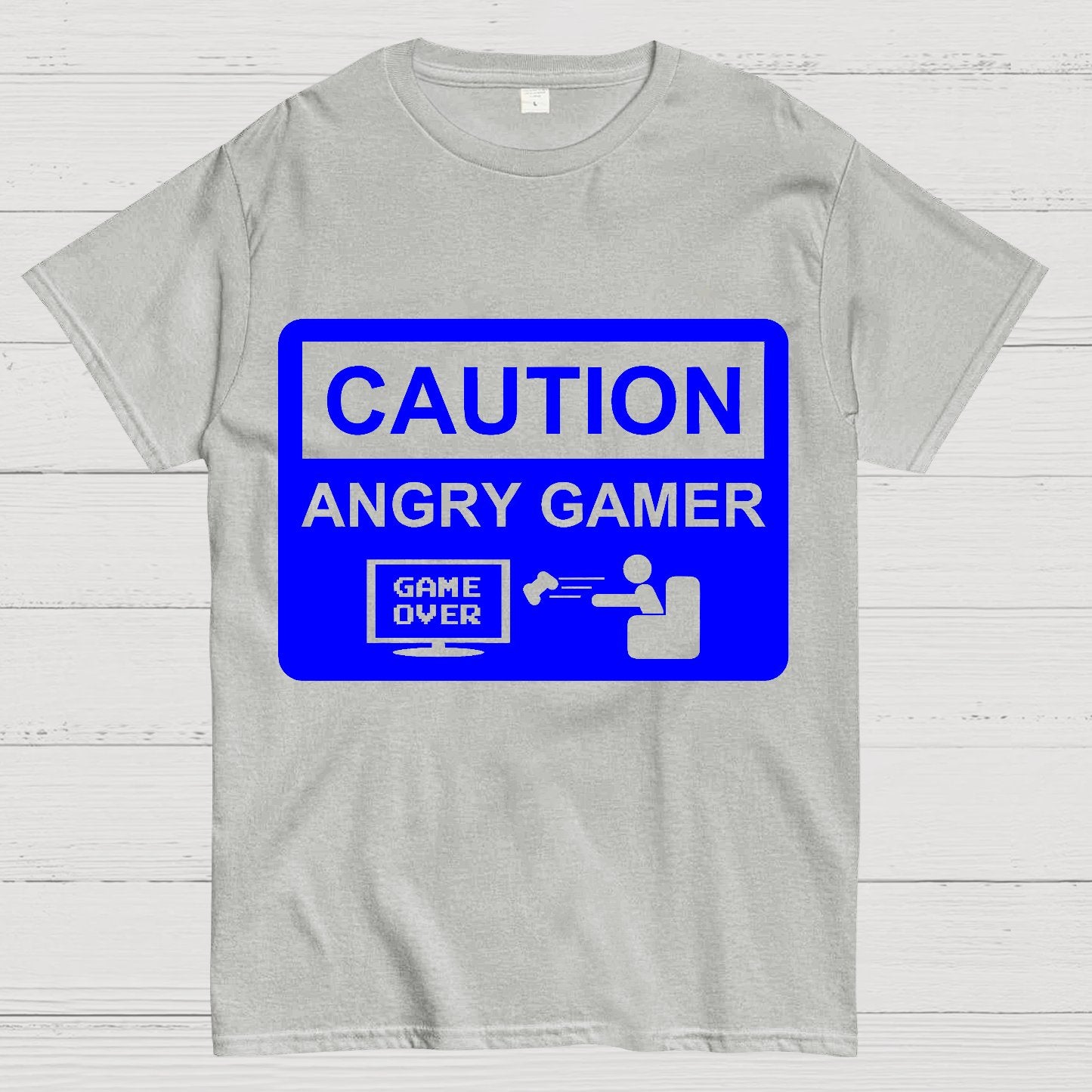 CAUTION ANGRY GAMER Geek T-Shirt