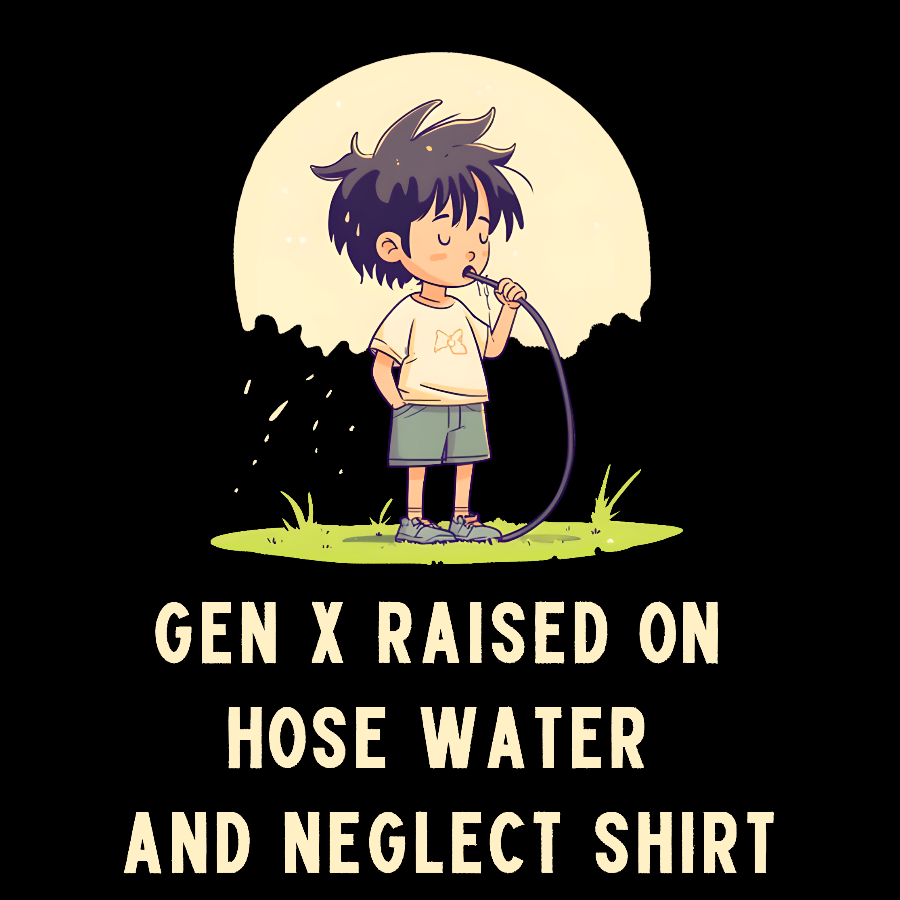 Gen X Raised On Hose Water And Neglect Geek T-Shirt