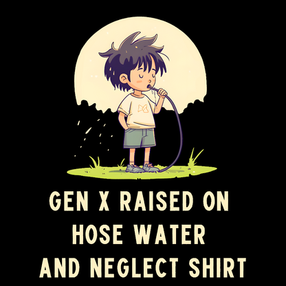 Gen X Raised On Hose Water And Neglect Geek T-Shirt