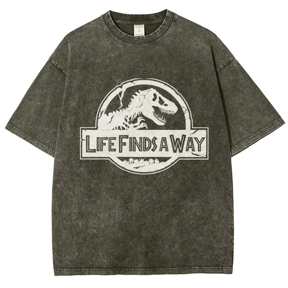 Life Finds A Way Vintage Distressed T-shirt
