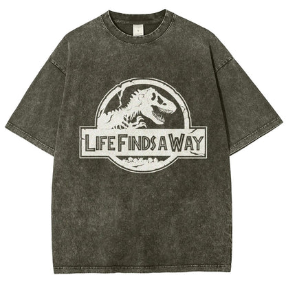 Life Finds A Way Vintage Distressed T-shirt