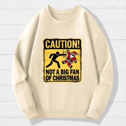 Christmas Caution Geek Cotton Sweatshirt